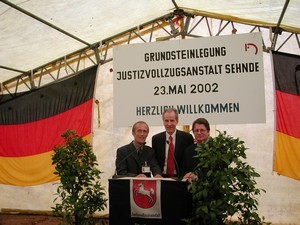 JVA Sehnde - Grundsteinlegung 23.05.2002